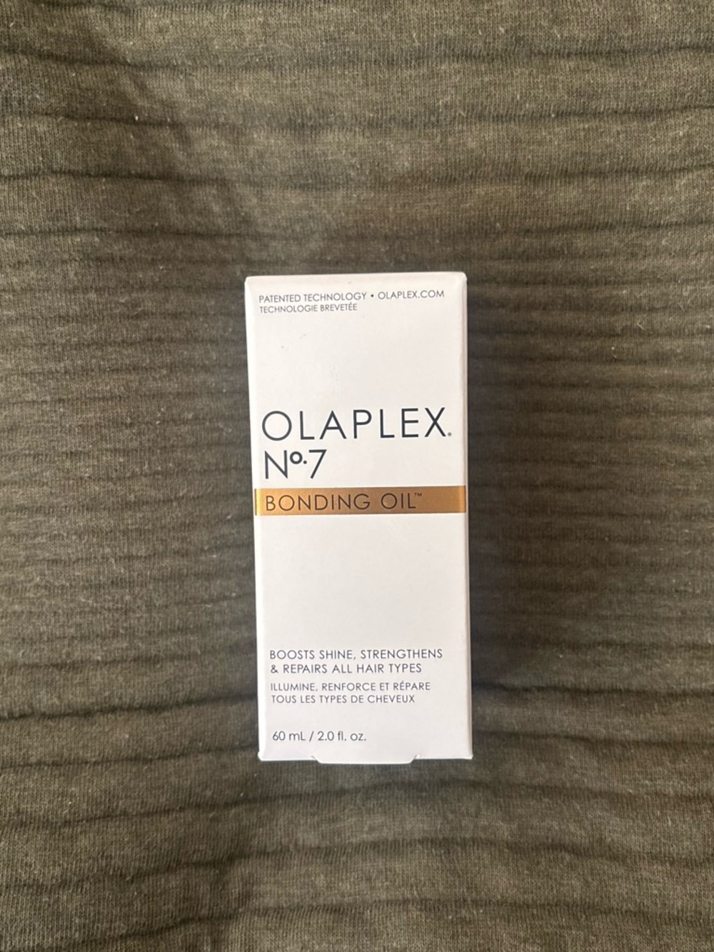 OLAPLEX No.7 Bonding Oil — White & Gold Box